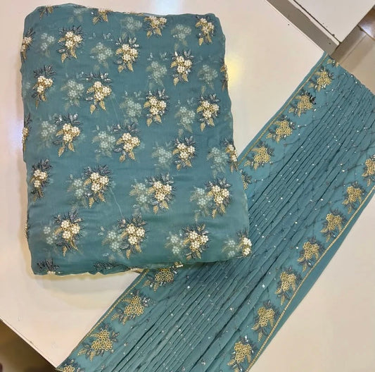 SOFT CHIFFON FINE PEARLS 3PECS(MINT)