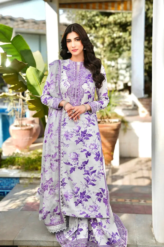 Aneelas Digital Printed SWISS LAWN UNSTICH 3pcs