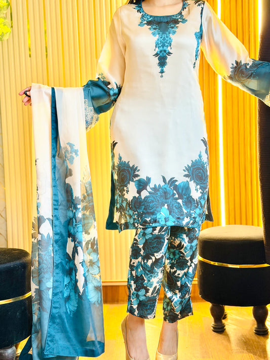 Digital print Silk 3pcs (zink phool)