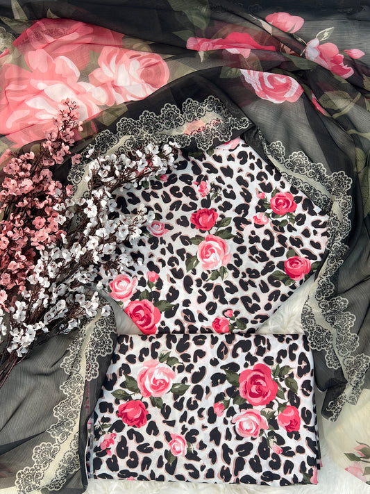 SWISS LAWN UNSTICH 3pcs(new cheeta)