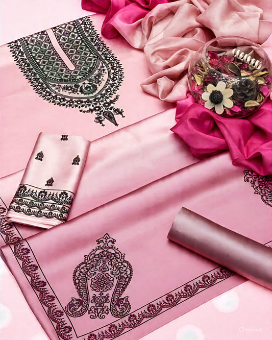 Digital Print Silk 3pcs