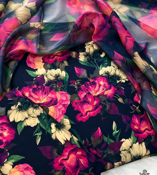 SWISS LAWN UNSTICH 3pcs(new floral)