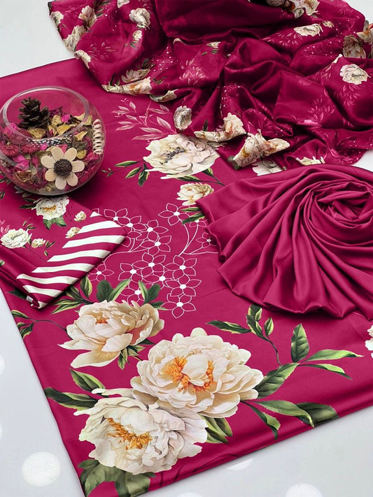 Digital Print Silk 3pcs(R-p)