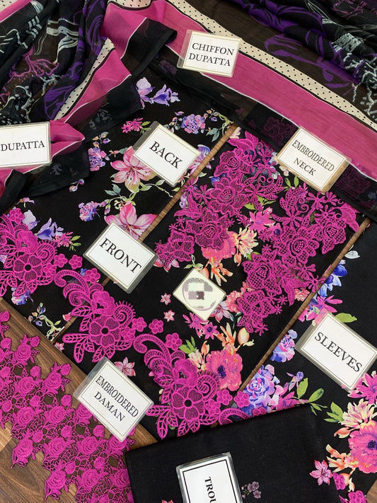 Asif Nabeel luxury lawn unstich collection