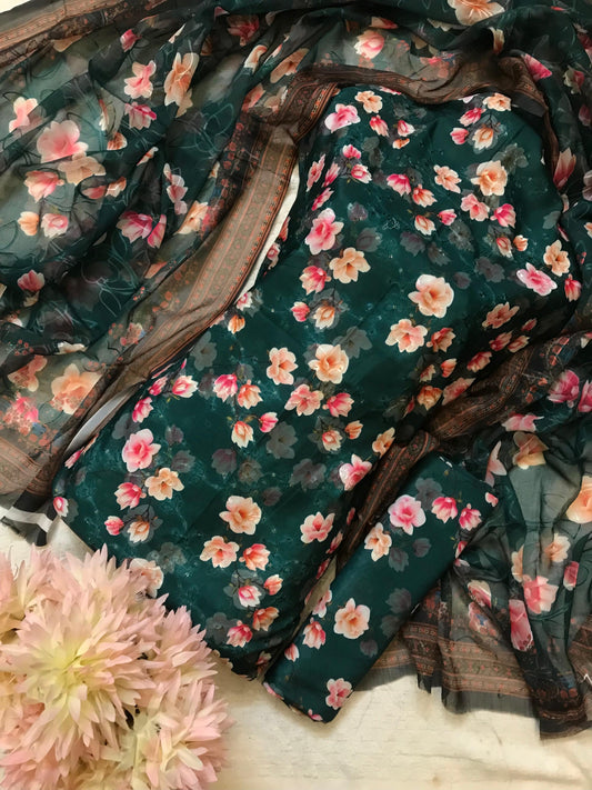 Chikenkari Embroidered lawn 3piece collection