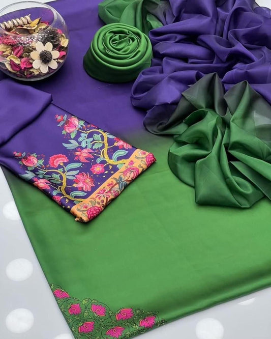 Digital Print Silk 3pcs