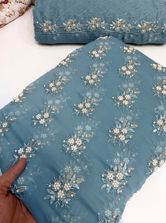 SOFT CHIFFON FINE PEARLS 3PECS(ice-gray)
