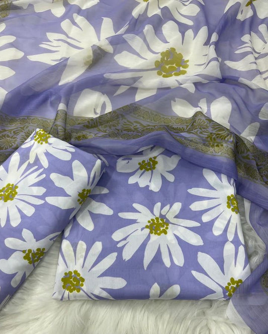 SWISS LAWN UNSTICH 3pcs(new lavendar)
