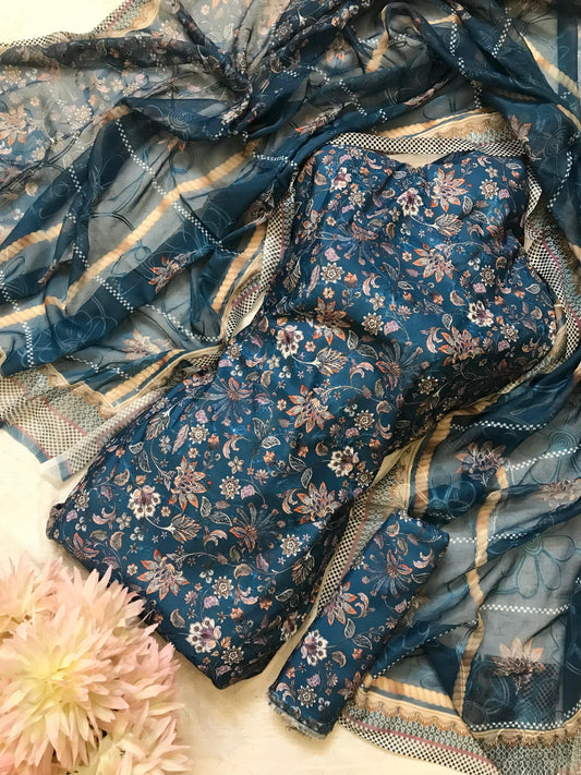 Chikenkari Embroidered lawn 3piece collection