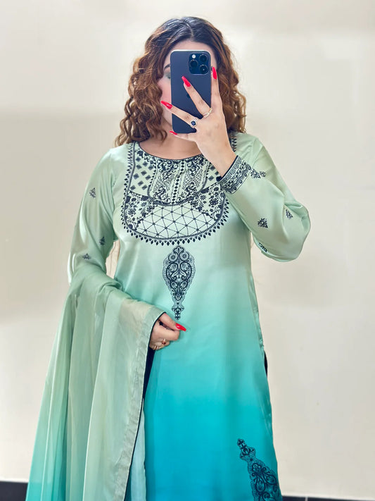 Digital Print Silk 3pcs