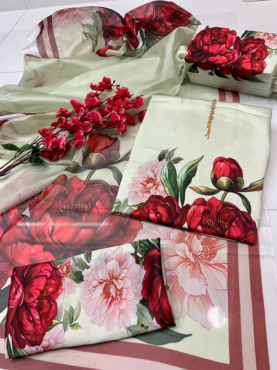 Digital Print Silk 3pcs