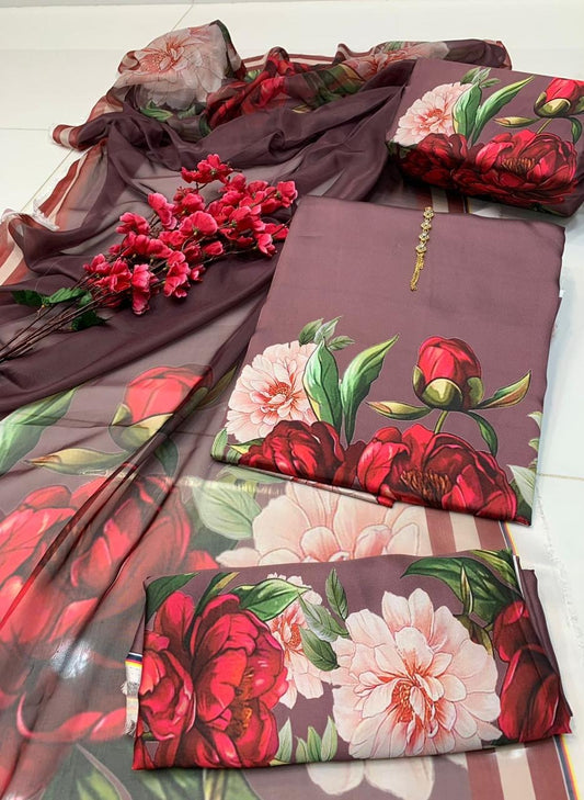 Digital Print Silk 3pcs