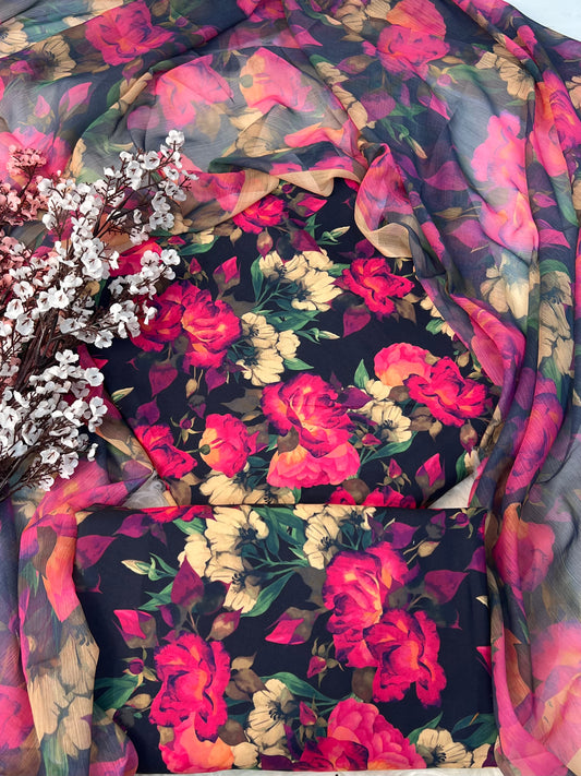 SWISS LAWN UNSTICH 3pcs(new floral)
