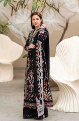 Qalamkar luxury emb lawn unstich 3piece collection