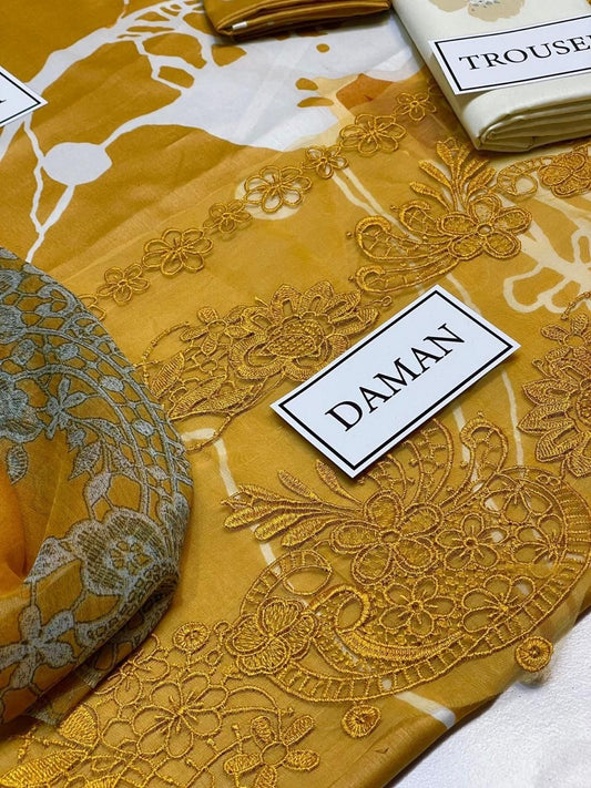 Asif Nabeel luxury lawn unstich collection