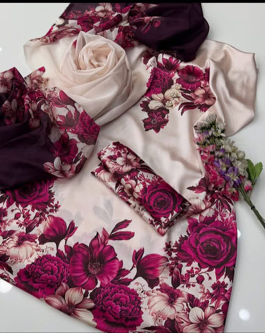 Digital Print Silk 3pcs(Atishi phool)