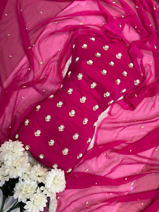7Pearls Luxury Soft Chiffon Unstitched 3-Piece – Elegant Formal Collection (ATISHI)