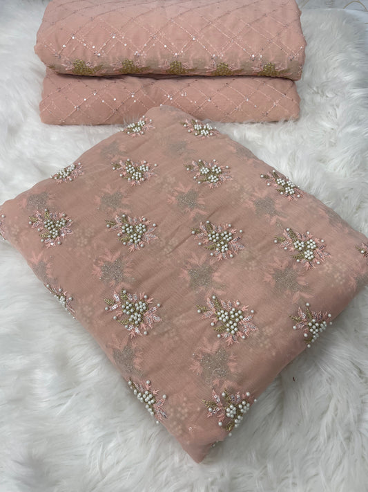 SOFT CHIFFON FINE PEARLS 3PECS