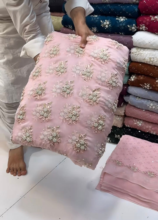 SOFT CHIFFON FINE PEARLS 3PECS (light-pink)