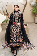 Qalamkar luxury emb lawn unstich 3piece collection