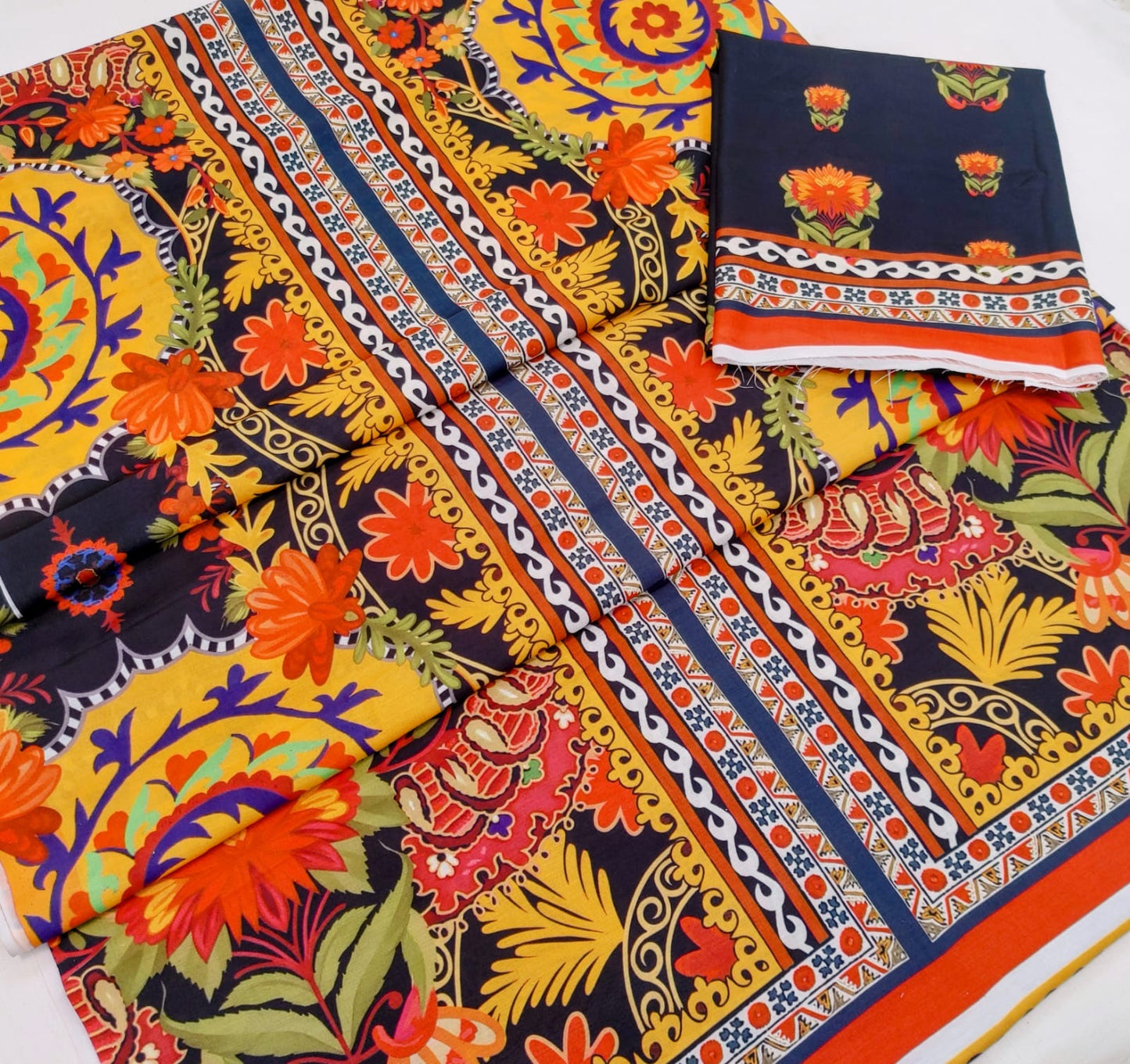 Digital Printed Swiss Lawn 2pcs