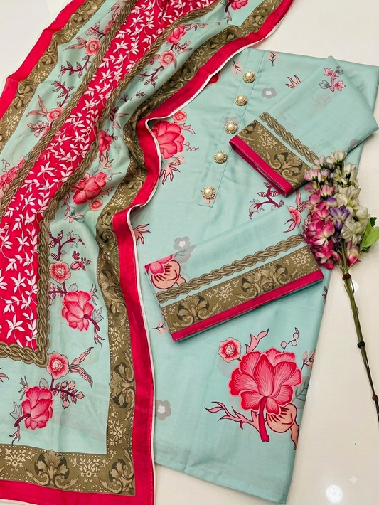 New arrival shamoze silk 3pcs unstich dress (B-N)