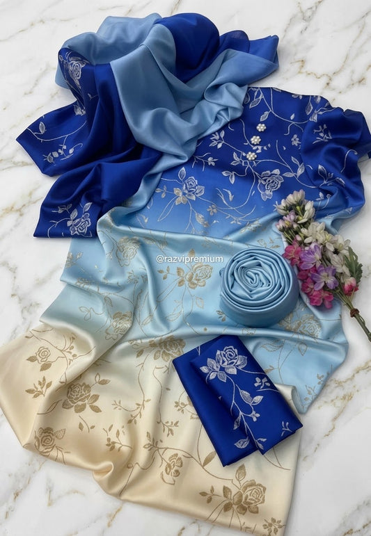 DIGITAL PRINT SHALMOZE Silk 3pcs(b-banarsi)