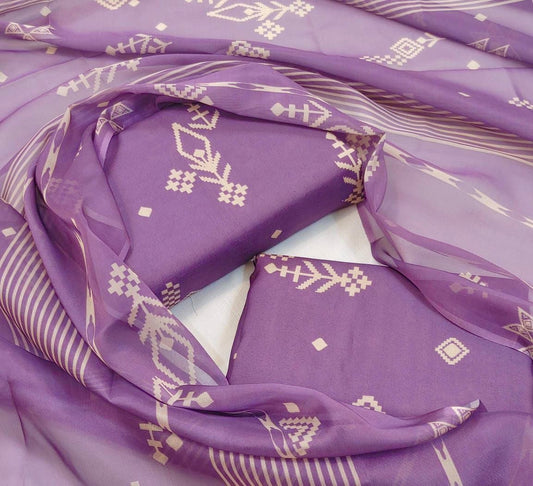 Digital Printed Swiss Lawn 3pcs