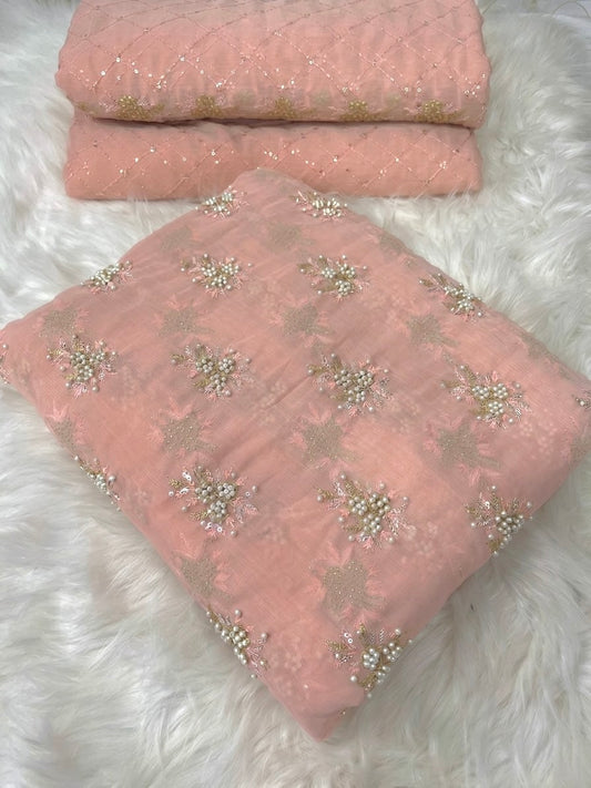 SOFT CHIFFON FINE PEARLS 3PECS