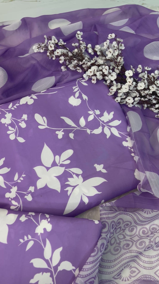 Digital Printed Swiss Lawn 3pcs(kasni)