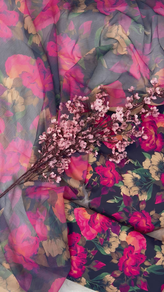 SWISS LAWN UNSTICH 3pcs(new floral)